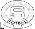 Η ασπίδα της ΑΚ Σπάρτα Πράγας, AC Sparta Praha fotbal, λέσχη ποδοσφαίρου σε μια αθλητικός όμιλος βασίζεται στην Πράγα, πόλη στις όχθες του ποταμού Μολδάβα, στην ιστορική περιοχή της Βοημίας. Το ιστορικό κέντρο της πρωτεύουσας Τσεχία είναι μνημείο παγκόσμιας πολιτιστικής κληρονομιάς