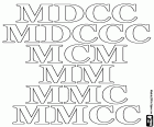 Να μάθουν οι Ρωμαϊκοί αριθμοί, 1700, 1800, 1900, 2000, το 2100 και 2200, εκατοντάδες