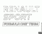 Το λογότυπο του Ρενώ Σπορ Φόρμουλα 1, Renault Sport F1 Team, μια ομάδα της Φόρμουλα 1