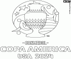 Το Conmebol Copa América USA 2024 παίζεται στις Ηνωμένες Πολιτείες της Αμερικής από τις 20 Ιουνίου έως τις 14 Ιουλίου 2024. Το λογότυπο του διαγωνισμού στο χρώμα