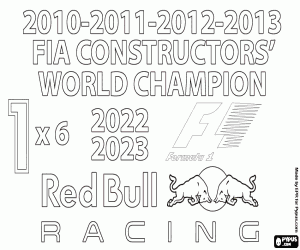 για ζωγραφική Red Bull Racing, πρωταθλητής F1 x6