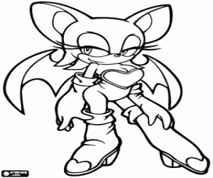 για ζωγραφική Rouge the Bat, Sonic