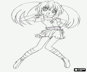 για ζωγραφική Runo, ένα Bakugan χαρακτήρα