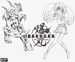 για ζωγραφική Runo και Tigrerra Bakugan της