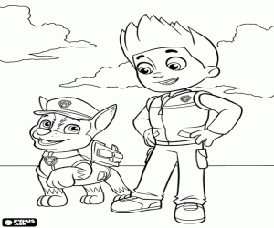 για ζωγραφική Ryder και Chase, PawPatrol