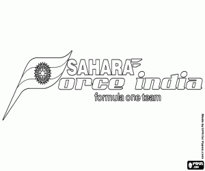 για ζωγραφική Sahara Force India Formula One Team λογότυπο