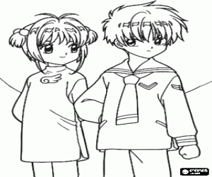 για ζωγραφική Sakura και Syaoran Li