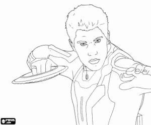 για ζωγραφική Sam Flynn και ένα φωτιστικό-δίσκος