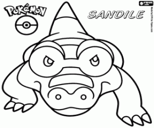 για ζωγραφική Sandile, Pokémon