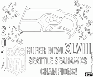 για ζωγραφική Seattle Seahawks, SuperBowl 2014