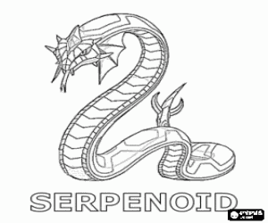 για ζωγραφική Serpenoid είναι μια Bakugan φίδι