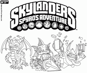 για ζωγραφική Skylanders: περιπέτεια του Spyro