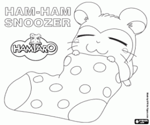 για ζωγραφική Snoozer, μια υπνηλία Ham-Ham