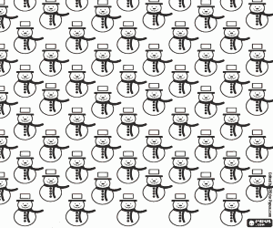 για ζωγραφική Snowmen, Χριστούγεννα φόντο