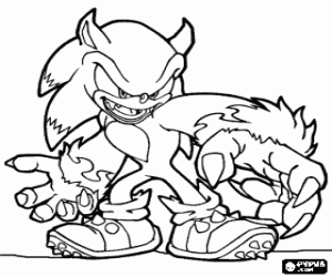 για ζωγραφική Sonic the Werehog