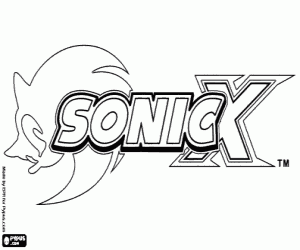 για ζωγραφική Sonic X λογότυπο