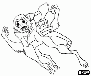 για ζωγραφική SpiderMonkey, ένας εξωγήινος  από Ben 10