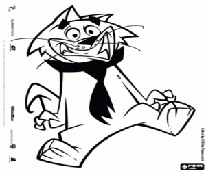 για ζωγραφική Spook, η γάτα με την ισοπαλία