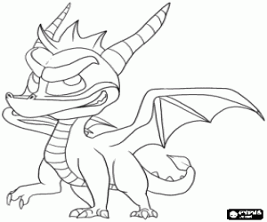για ζωγραφική Spyro, ενός μικρού Δράκου