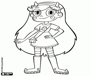 για ζωγραφική Star Butterfly, ο πρωταγωνιστής