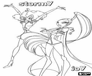 για ζωγραφική Stormy και Joy, Winx Club