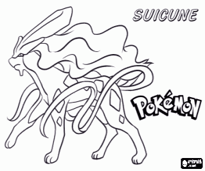 για ζωγραφική Suicune, Pokémon