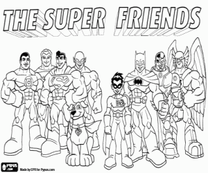 για ζωγραφική Super Friends. Σούπερ φίλοι