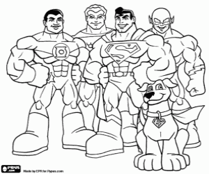 για ζωγραφική Super Friends, υπερήρωες