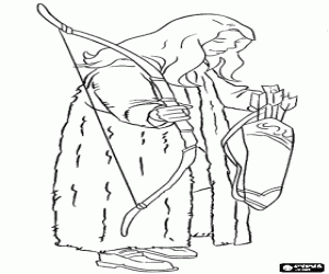 για ζωγραφική Susan Pevensie με τόξο και βέλη