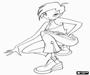 για ζωγραφική Tecna, μια νεράιδα Winx Club