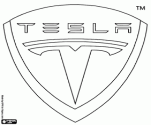 για ζωγραφική Tesla Motors έμβλημα