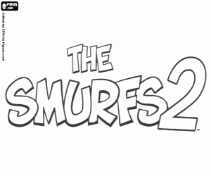 για ζωγραφική The Smurfs 2 αρχικό λογότυπο