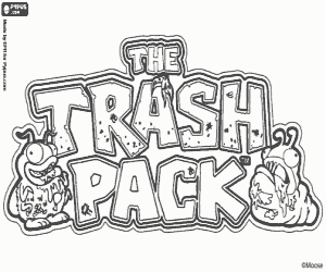 για ζωγραφική The Trash Pack λογότυπο