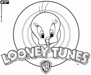 για ζωγραφική Tweety και το λογότυπο Looney Tunes
