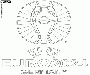 για ζωγραφική UEFA Euro 2024 Γερμανία λογότυπο