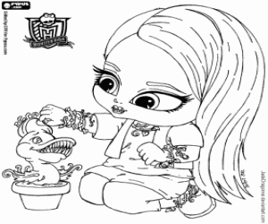 για ζωγραφική Venus McFlytrap, Monster High Baby