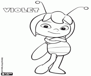 για ζωγραφική Violet, μια μέλισσα του Buzztropolis