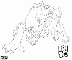 για ζωγραφική Wildmutt, ένας εξωγήινος  από Ben 10