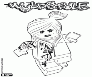 για ζωγραφική Wyldstyle, ένα χαρακτήρα Lego