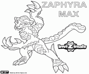 για ζωγραφική Zaphyra Max, ένα αιλουροειδών Invizimals