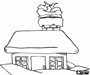 για ζωγραφική Άγιος Βασίλης μέσα από την καμινάδα