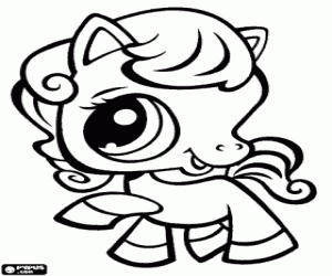 για ζωγραφική Άλογο. Littlest PetShop