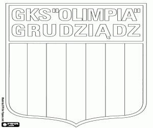 για ζωγραφική Έμβλημα του GKS Olimpia Grudziądz