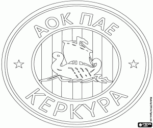 για ζωγραφική Έμβλημα του Α.Ο.Κ. Κέρκυρα