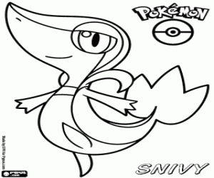 για ζωγραφική Ένα Pokemon Snivy