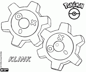 για ζωγραφική Ένα Pokémon χάλυβα, Klink
