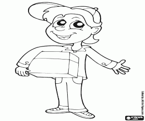 για ζωγραφική Ένα διανομέας με το πακέτο