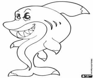 για ζωγραφική Ένα επικίνδυνο καρχαρία