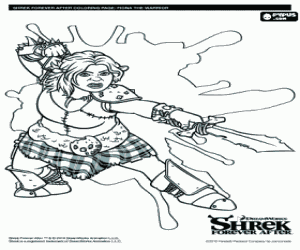 για ζωγραφική Ένα μορμώνας πολεμιστή, Φιόνα