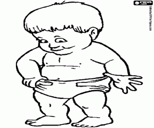 για ζωγραφική Ένα μωρό με τα πρώτα του βήματα